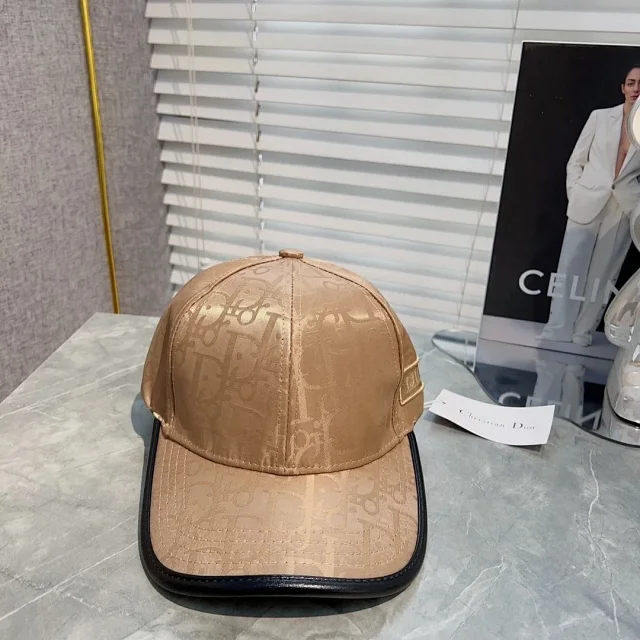 Dior Hats Oblique Monogram Embroidered Logo Baseball Cap product detail image 4