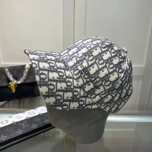 Dior Oblique Print Baseball Cap Multicolor - 1