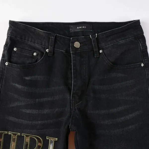 Amiri Distressed White Slim Fit Jeans - 3