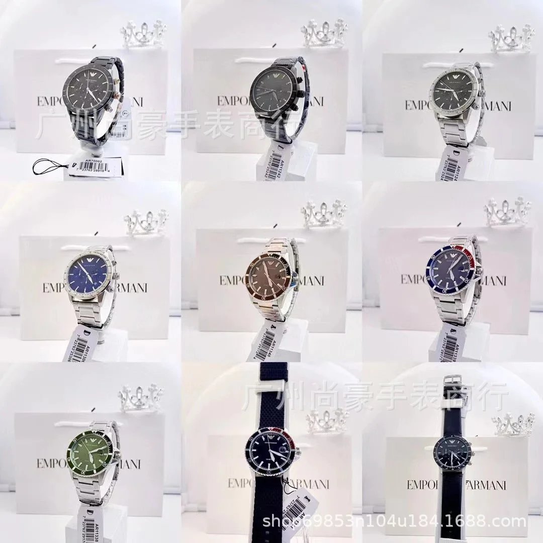 Design Chronograph Watch Gray-Silver Ceramic Strap Quartz Watch - 2