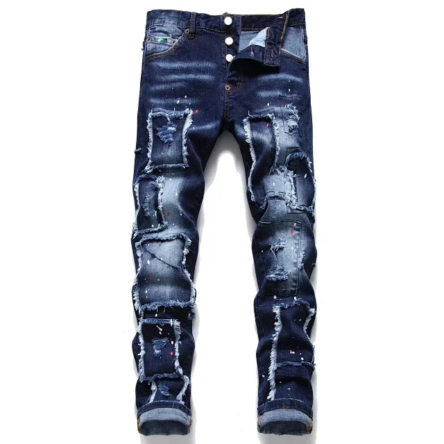 Dsquared2 Jeans Distressed paint-splatter product detail image 8