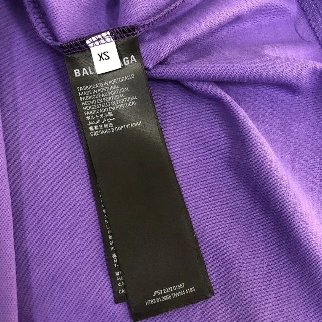 Balenciaga T-Shirts Crewneck T-Shirt with Logo Chest Print product detail image 9