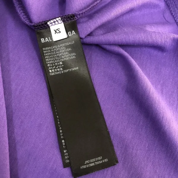 Balenciaga Logo-Embroidered Washed Black T-Shirt - 10