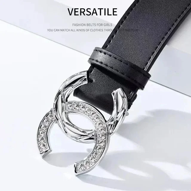 Unbranded Belts Black Belt with Decorative Metal Buckle product detail image 2