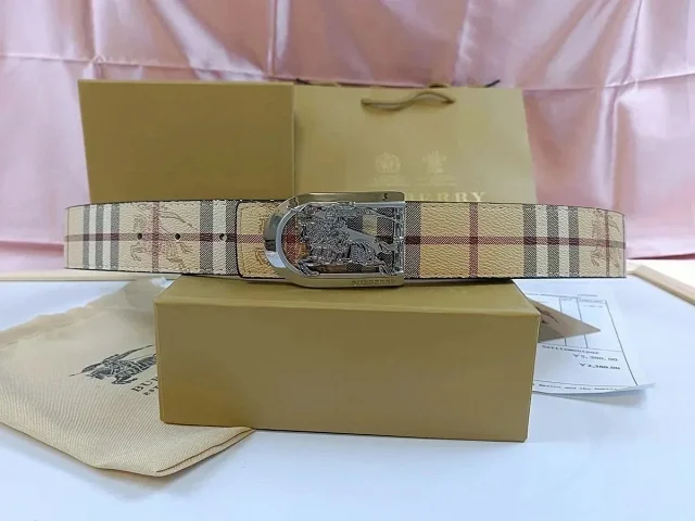 Burberry Belts Check Pattern Equestrian Knight Buckle product detail image 6