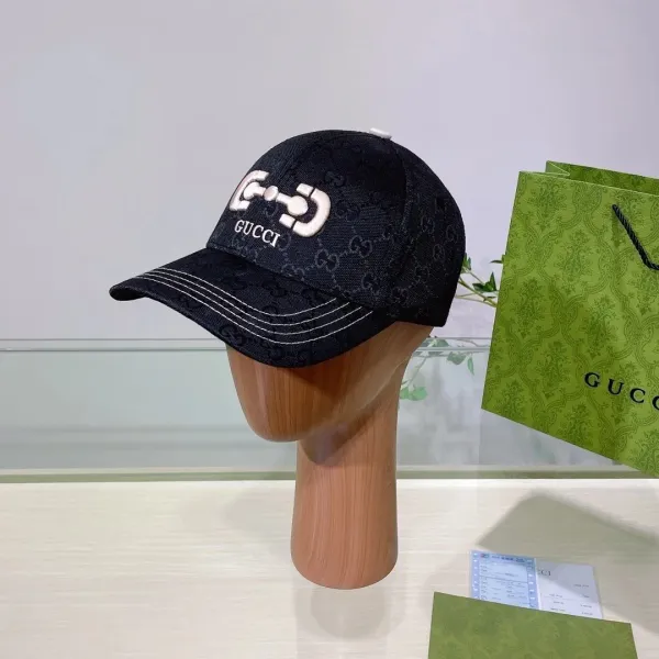 Gucci GG Marmont Baseball Cap Black - 1