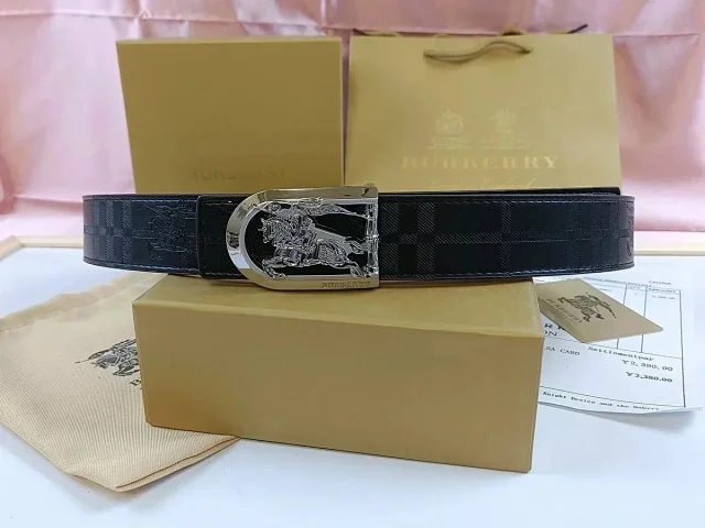 Burberry Belts Check Pattern Equestrian Knight Buckle product detail image 9