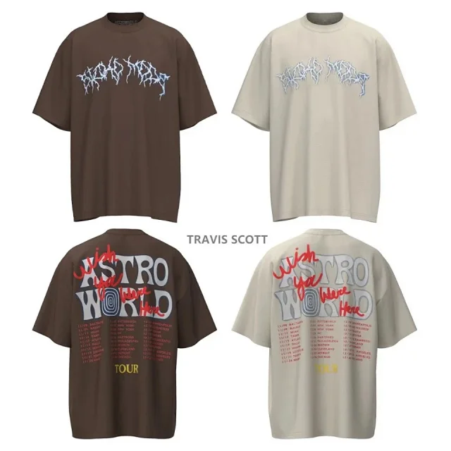 Travis Scott T-Shirts Astroworld Wish You Were Here Tour graphic product detail image 1
