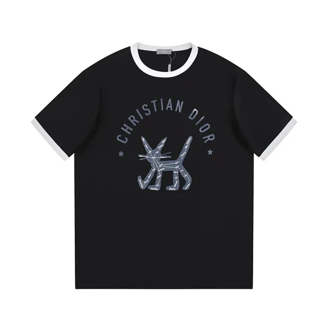 Dior T-Shirts Short-sleeve logo graphic product detail image 7