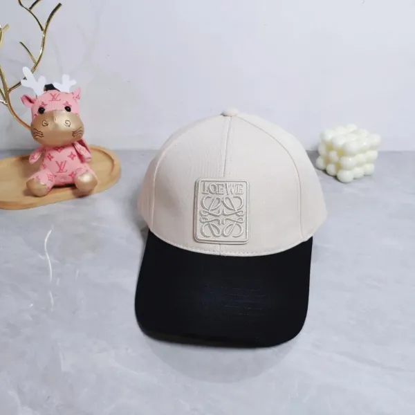 Loewe Anagram Patch Corduroy Baseball Cap Blue - 6