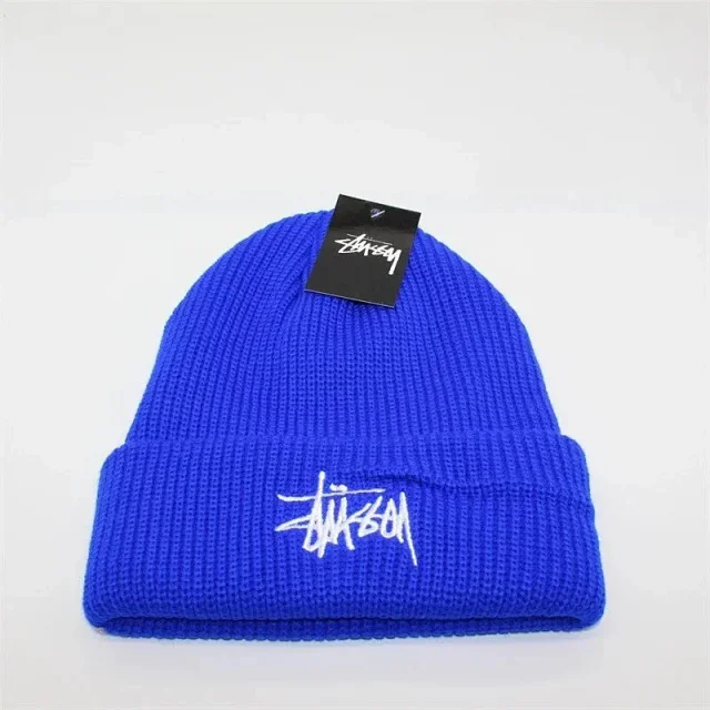 Stüssy Hats Embroidered Logo Rib-Knit Cuffed Beanie product detail image 6