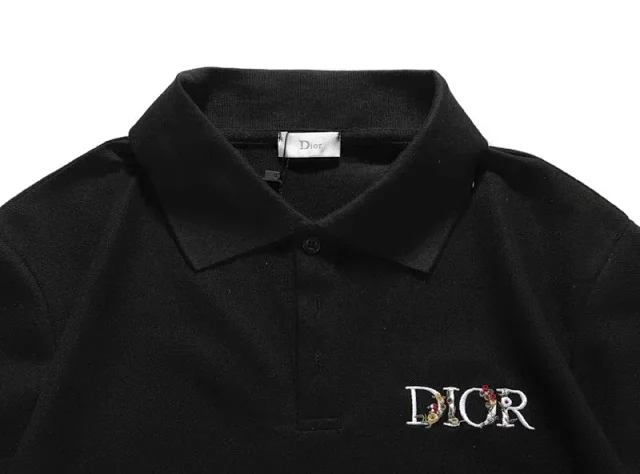 Dior Shirts Short-Sleeve Logo Polo Shirt product detail image 8