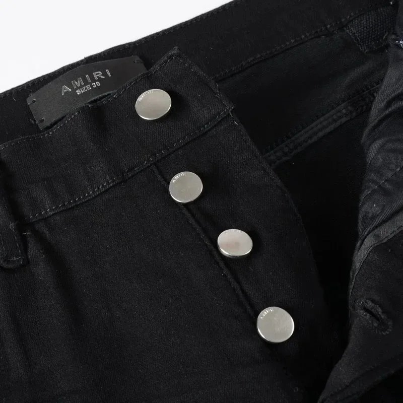 Gallery Dept. Patchwork Distressed Black Jeans - 11