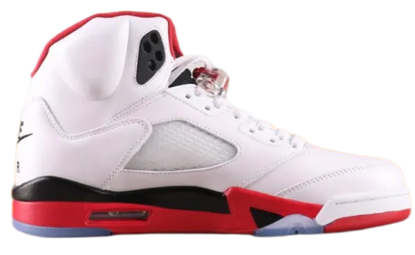 Off-White x Air Jordan 5 Retro Black Cement Sneakers - 8