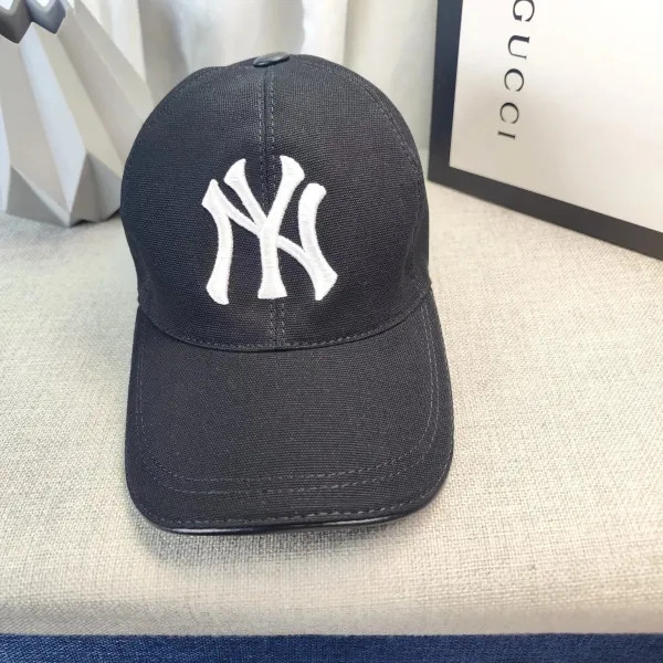 Gucci x MLB New York Yankees GG Monogram Baseball Cap Beige - 3