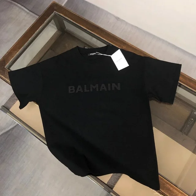 Balmain T-Shirts Logo Print product detail image 1