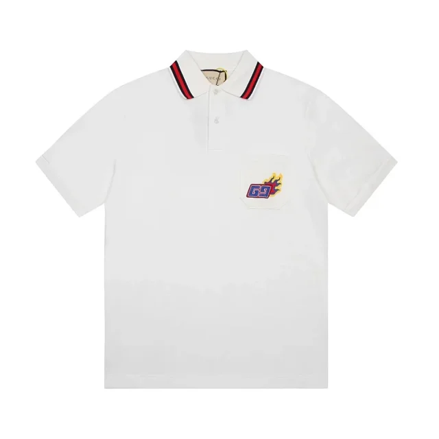 Gucci T-Shirts Short-Sleeve Logo Print T-Shirt product detail image 8