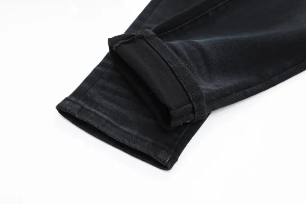 Amiri Distressed Skull Print Black Jeans - 9