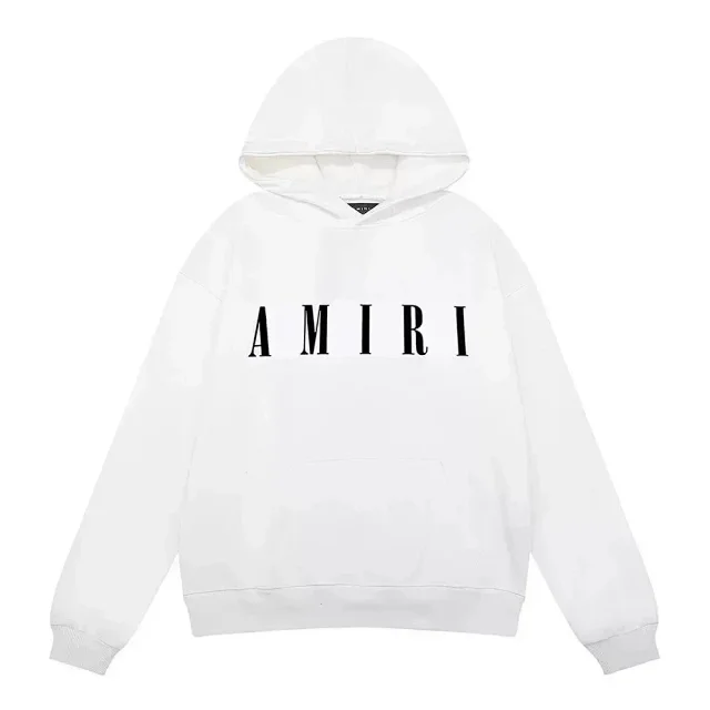 AMIRI Hoodies & Sweatshirts Logo Print Pullover Hoodie with Palm Tree Back Graphic product detail image 5
