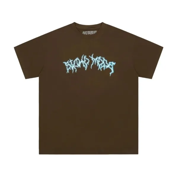 Astroworld Psycho Meme Brown T-Shirt - 3