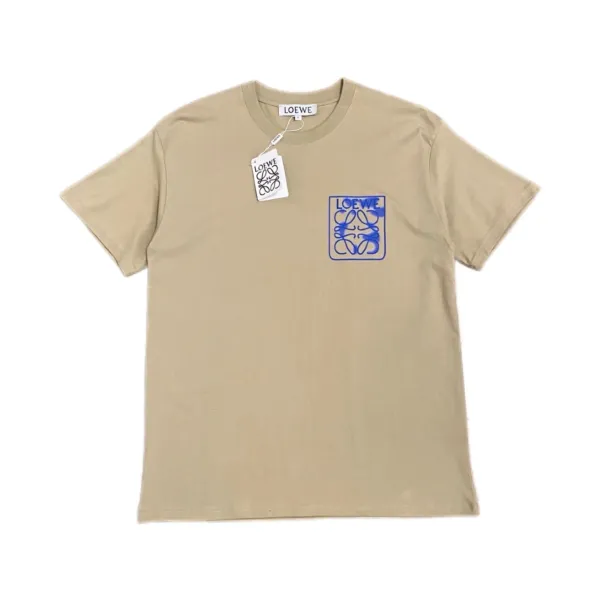 Loewe Anagram Logo T-Shirt Beige T-Shirt - 1
