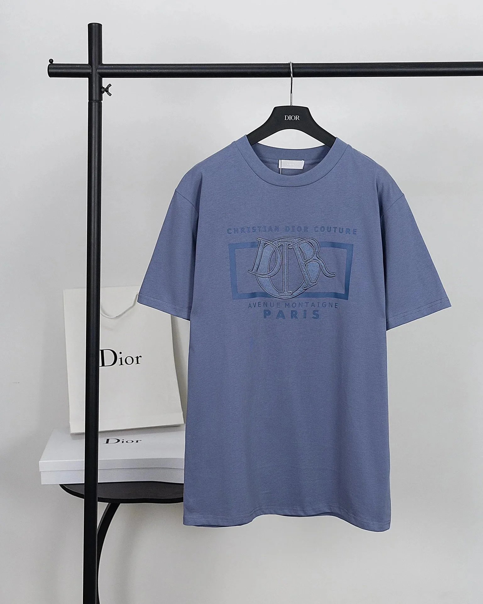Dior T-Shirts Crew-neck short-sleeve jacquard T-shirt — 26