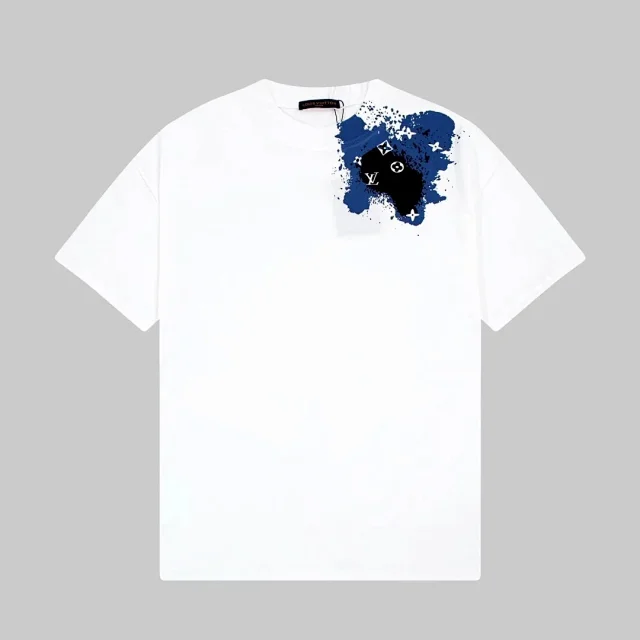 Louis Vuitton T-Shirts Short-Sleeve Logo Print product detail image 9