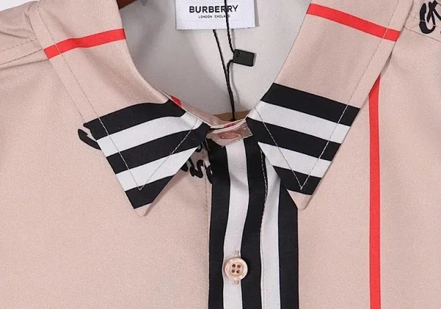 Burberry Shirts Short-Sleeve Check Button-Up Shirt product detail image 3