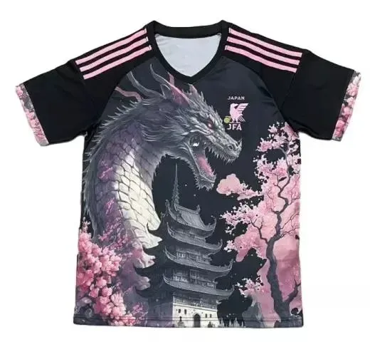 Adidas x JFA Dragon Sakura Jersey Black Pink - 1