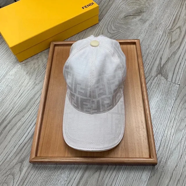 Fendi Hats FF monogram baseball cap product detail image 6