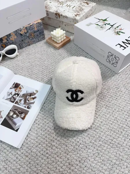 Chanel Tweed Baseball Cap White Accessories - 1