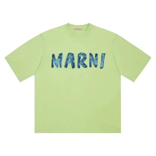 Marni T-Shirts Logo Print Short-Sleeve T-Shirt product detail image 2