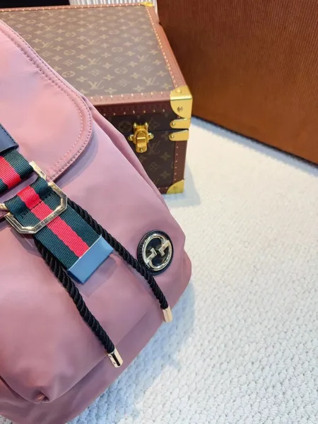 Gucci Ophidia Mini Backpack Navy with Web Stripe - 4