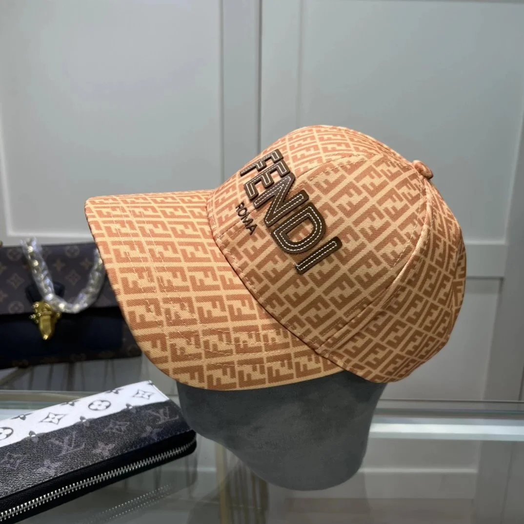 Fendi FF Monogram Baseball Cap Beige - 2