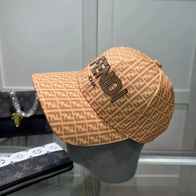 Fendi Hats FF Monogram Baseball Cap product detail image 1