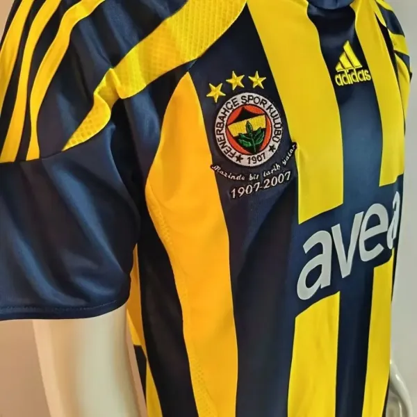 Adidas Fenerbahçe 2007 Centenary Home Jersey Navy Yellow - 5