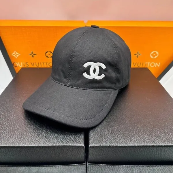 Chanel CC Logo Baseball Cap Black - 1