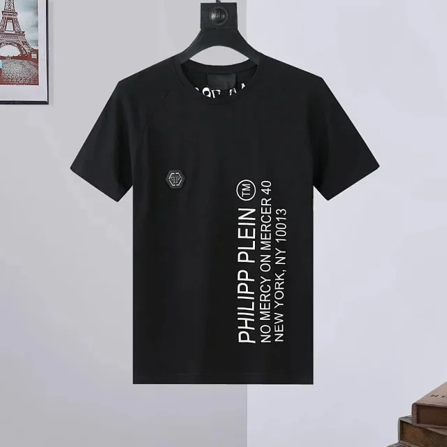 Philipp Plein T-Shirts Short-Sleeve Crew-Neck Graphic T-Shirt product detail image 3
