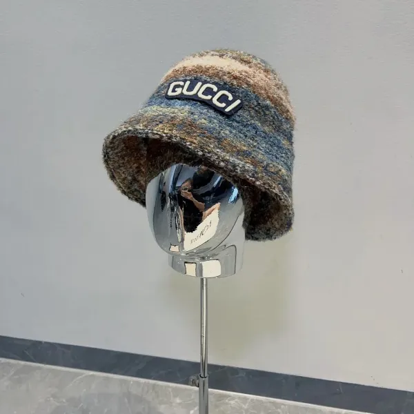 Gucci Logo-Embellished Tweed Bucket Hat Multicolor - 1