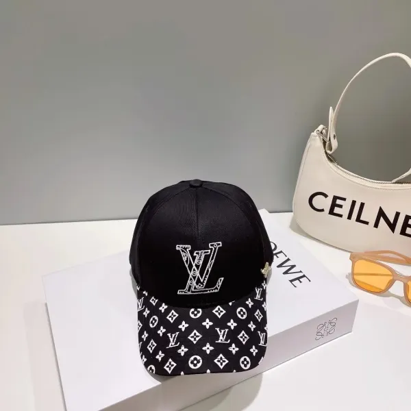 Louis Vuitton Monogram Baseball Cap Black - 1