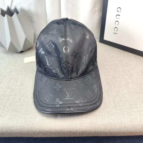 Louis Vuitton Monogram Eclipse Baseball Cap Black - 1