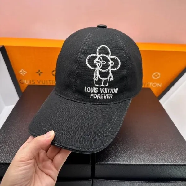 Louis Vuitton x Takashi Murakami Monogram Flower Cap Black Baseball Cap - 1