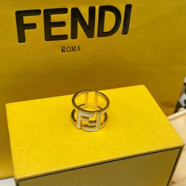Fendi Jewelry FF Logo Open Ring product detail image 2