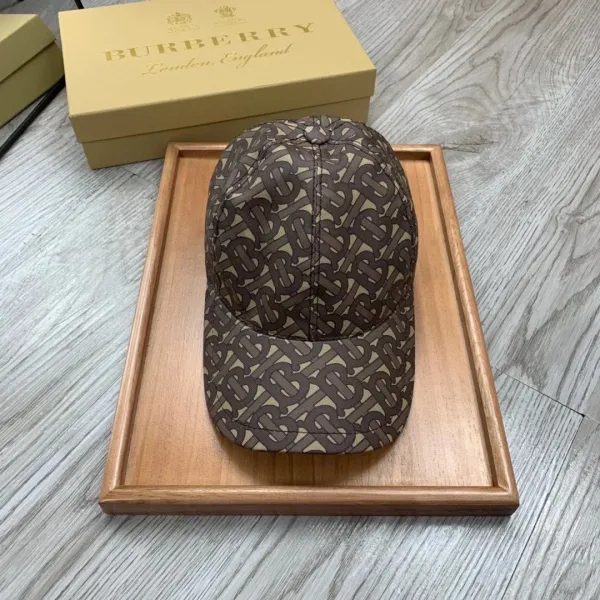 Burberry Monogram Baseball Cap White - 3