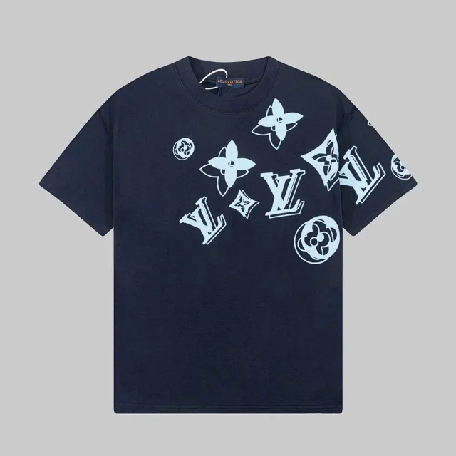 Louis Vuitton T-Shirts Short-Sleeve Logo Print product detail image 4