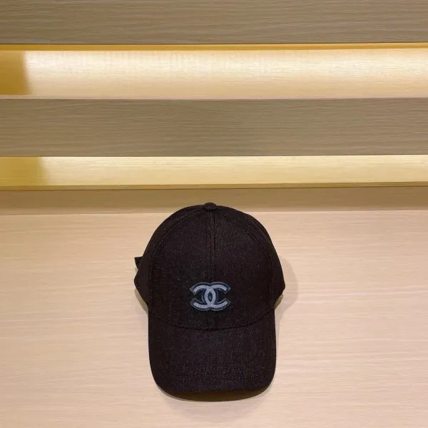 Chanel Velvet Baseball Cap Black - 9