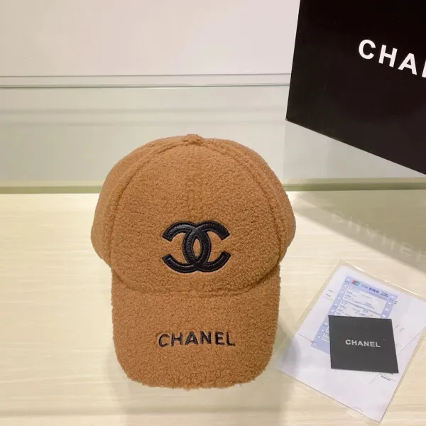 Chanel Teddy Fleece Baseball Cap Beige - 1
