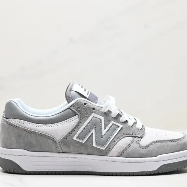 New Balance 550 Gray White Sneakers - 1