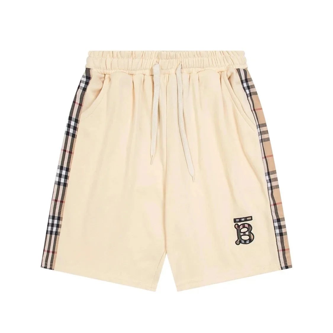 Burberry Shorts Drawstring with Equestrian Knight and check details image 5