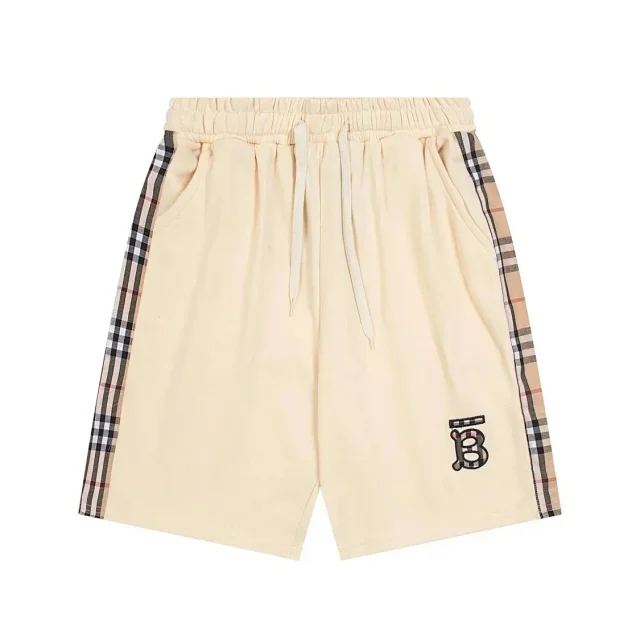 Burberry Shorts Drawstring with Equestrian Knight and check details product detail image 6